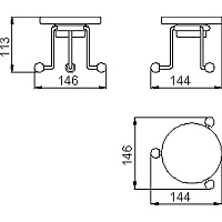 Cisal Arcana Мыльница настольная керамическая, цвет: 24K Gold AR09049024