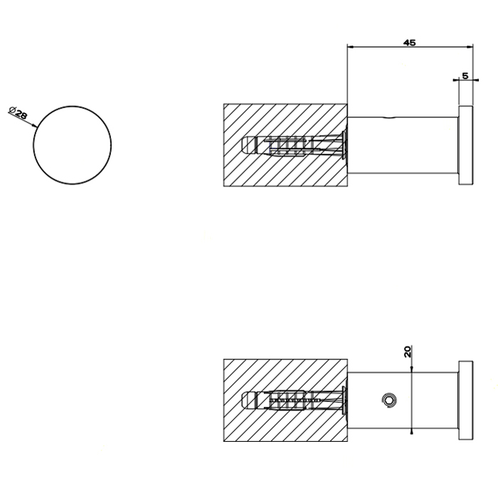 Gessi 316 Accessories Крючок для полотенец, цвет: steel brushed 54821#239