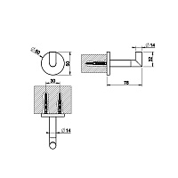 Gessi Anello Крючок для полотенец, цвет: chrome 63721#031