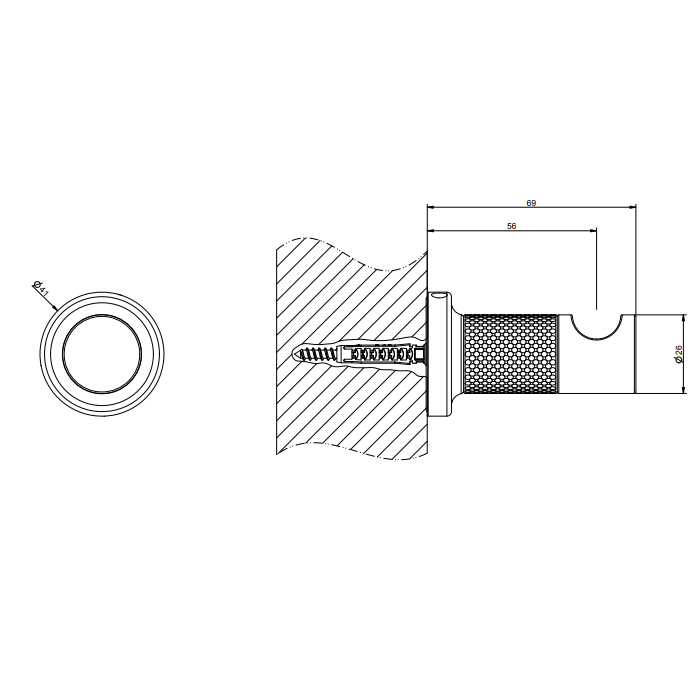 Gessi Inciso Крючок для полотенец, цвет: chrome 58521#031