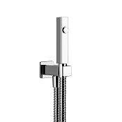 Gessi Rettangolo Total Look Гигиенический душ одноструйный, шланг 125 см, цвет: chrome 33823#031