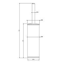 Gessi Rilievo Ершик напольный, цвет хром 59543#031