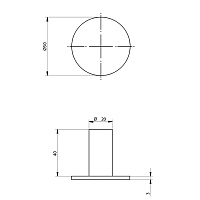 Bongio Time 2020 Крючок, 5x4 см, матовая сталь 70001AS00
