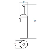 Gattoni Vivaldi Ершик для туалета подвесной цвет хром 1517/ABC0