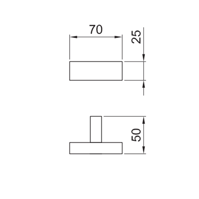 Fantini Linea Крючок, цвет Matt Gun Metal PVD 92 P5 7708