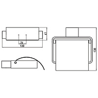 Emco Loft Держатель туалетной бумаги, цвет: Emco-Steel 0500 016 00