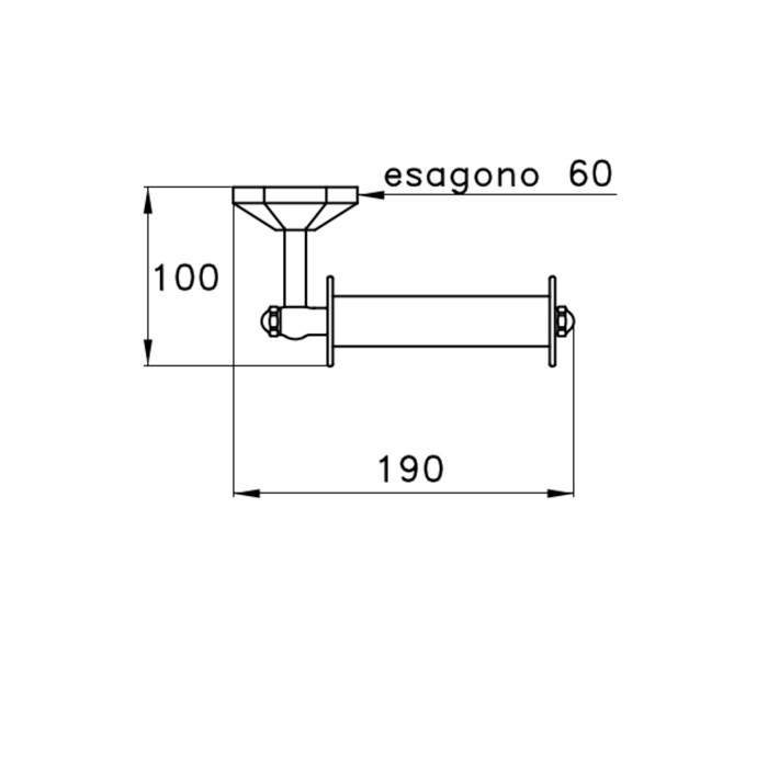 Stella Eccelsa Держатель туалетной бумаги настенный 1033, цвет хром EC 10015 CR00