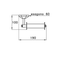 Stella Eccelsa Держатель туалетной бумаги настенный 1033, цвет хром EC 10015 CR00
