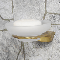 Wasserkraft Aisch Мыльница с керамической чашей, подвесная, цвет: золото K-5929