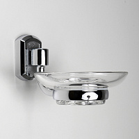 Wasserkraft Oder Мыльница со стеклянной чашей, подвесная, цвет: хром K-3029