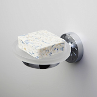 Wasserkraft Isen Мыльница со стеклянной чашей, подвесная, цвет: хром K-4029