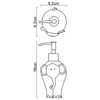 Wasserkraft K-8100 Дозатор для жидкого мыла, настольный, композитная колба, цвет: хром K-8199
