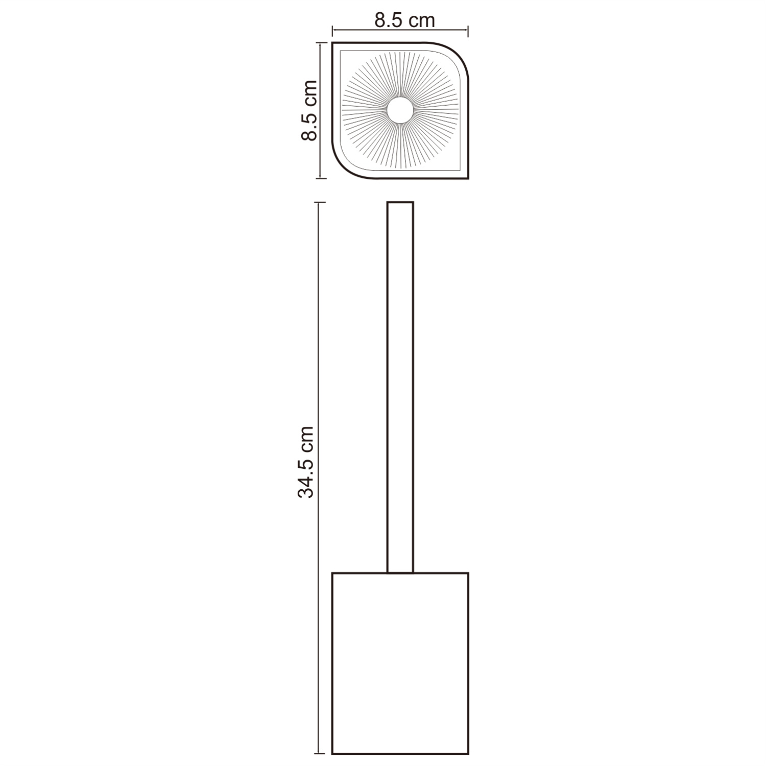 Wasserkraft K-2700 Ершик для унитаза, цвет: черный матовый K-2727