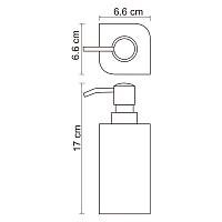 Wasserkraft K-2700 Дозатор для жидкого мыла настольный, цвет: хром K-2799