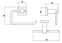 Timo Selene Бумагодержатель для ванной комнаты, цвет хром 10041/00