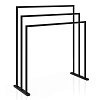 Decor Walther Porzellan HT 9 Полотенцедержатель тройной 70x26xh75 см, цвет: черный матовый 0500360