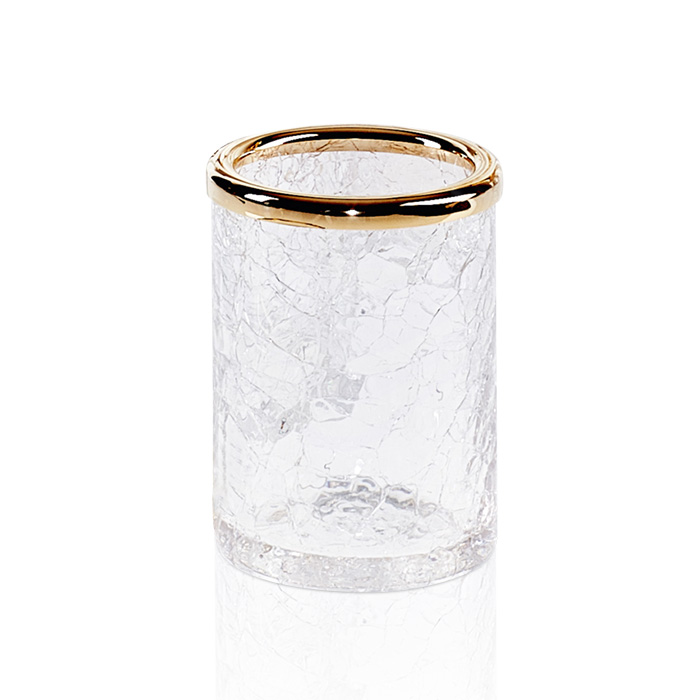 Decor Walther Crack BER Стакан настольный, французское стекло Craquele, цвет золото 0933120