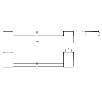 Emco Flow Держатель полотенец, 50 cм, цвет хром 2760 001 50
