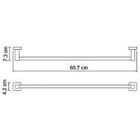 Wasserkraft Dill Держатель полотенец одинарный K-3930
