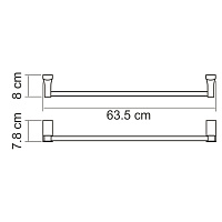 Wasserkraft Lopau Держатель полотенец одинарный K-6030