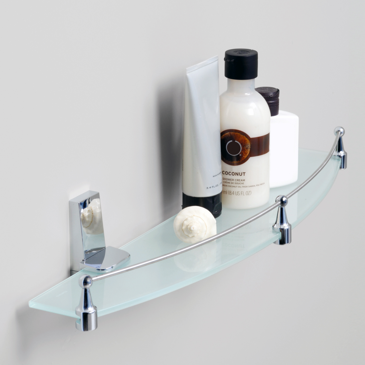 Wasserkraft Lopau Полка стеклянная с бортиком K-6044