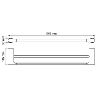 Wasserkraft Aisch Держатель полотенец двойной K-5940