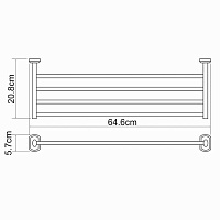 Wasserkraft Oder Полка для полотенец K-3011