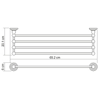 Wasserkraft Ammer Полотенцедержатель, металлический, цвет: никель K-7011