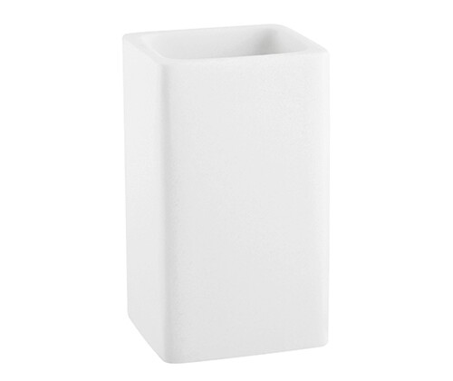 Wasserkraft K-9600 Стакан для зубных щеток настольный, композит, цвет: белый K-9628
