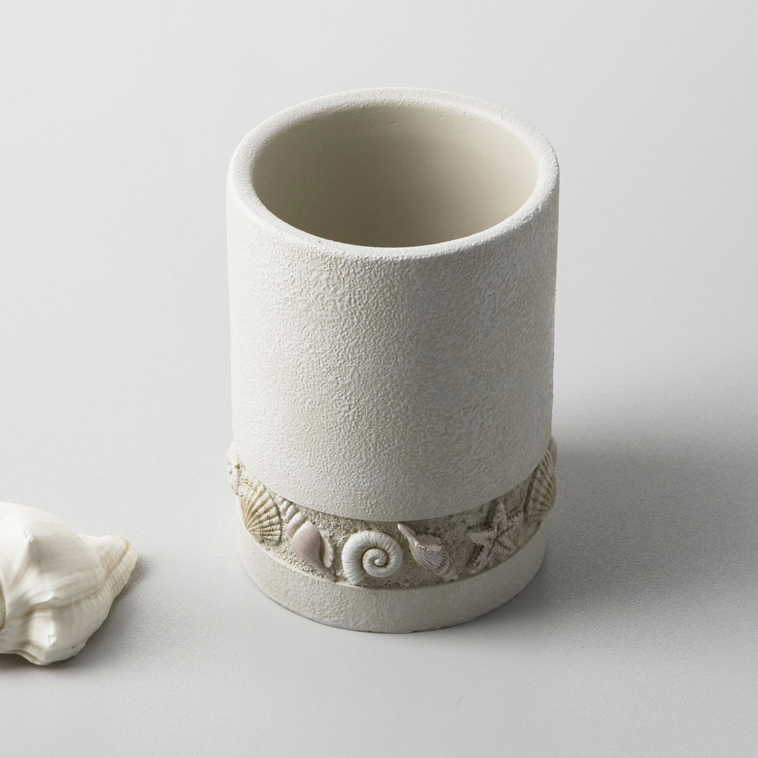 Wasserkraft K-4300 Стакан для зубных щеток настольный, композитный, цвет: бежевый K-4328