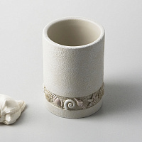 Wasserkraft K-4300 Стакан для зубных щеток настольный, композитный, цвет: бежевый K-4328