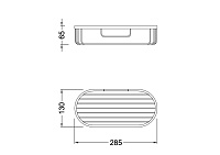 Timo Nelson Полка для мочалок, для ванной комнаты, цвет: хром 150078/00