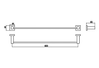 Timo Selene Полотенцедержатель для ванной комнаты, цвет хром 10053/00