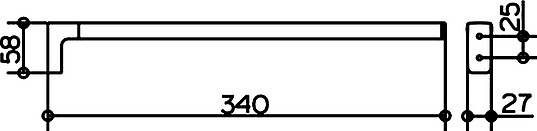 Keuco Collection Moll Полотенцедержатель 34 см, цвет: хром 12722 010000