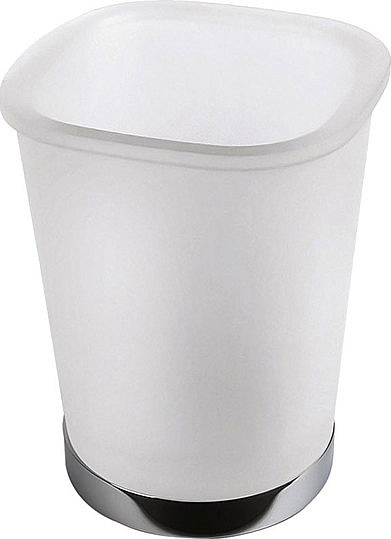 Colombo Design Alize Стакан настольный, матовое стекло, латунь, цвет: chrome B2541.CR-VAN