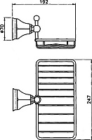 Nicolazzi Accessori Classica Мыльница-решетка подвесная, цвет: хром 1493CR