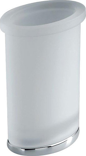 Colombo Design Land Стакан настольный, матовое стекло, латунь, цвет: chrome B2841.CR-VAN