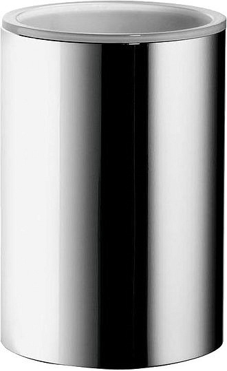 Colombo Design Plus Стакан настольный, матовое стекло, латунь, цвет: chrome W4941.CR