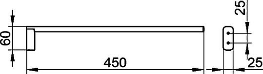 Keuco Edition 400 Полотенцедержатель 45 см, цвет: хром 11520 010000