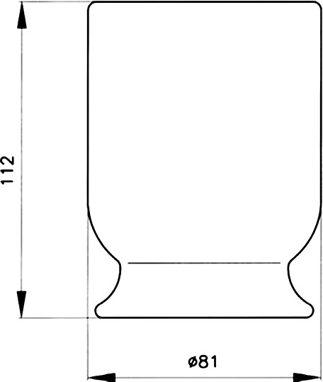 Nicolazzi On Shelf Стакан настольный, керамика, цвет белый 6002