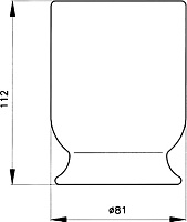 Nicolazzi On Shelf Стакан настольный, керамика, цвет белый 6002