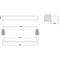 Gessi Rettangolo Полотенцедержатель подвесной 30 см, цвет: chrome 20897#031