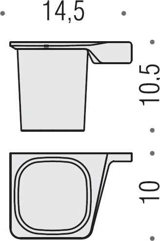 Colombo Design Alize Стакан подвесной, матовое стекло, латунь, цвет: chrome B2502S.CR-VAN