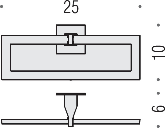 Colombo Design Forever Полотенцедержатель кольцо, 25x6x10см, подвесной, цвет: chrome B2931.CR
