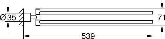 Grohe Atrio New Полотенцедержатель двойной 53,9 см, цвет: хром 40308003