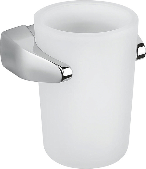 Colombo Design Road Стакан подвесной, матовое стекло, латунь, цвет: chrome B8002.CR-VAN