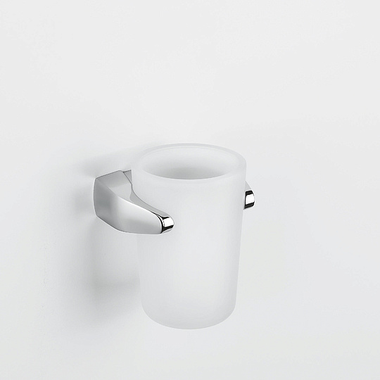 Colombo Design Road Стакан подвесной, матовое стекло, латунь, цвет: chrome B8002.CR-VAN