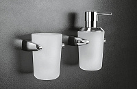 Colombo Design Road Стакан подвесной, матовое стекло, латунь, цвет: chrome B8002.CR-VAN