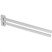 Cisal Accessori Bagno Полотенцедержатель двойной 36 см, цвет: Chrome QU09021021