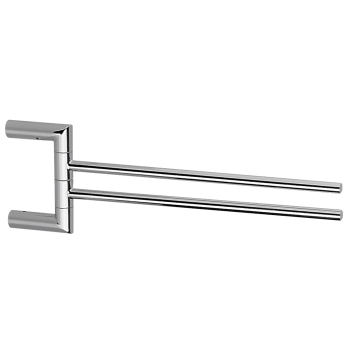 Cisal System Полотенцедержатель двойной 40 см, цвет: Chrome SY09021021